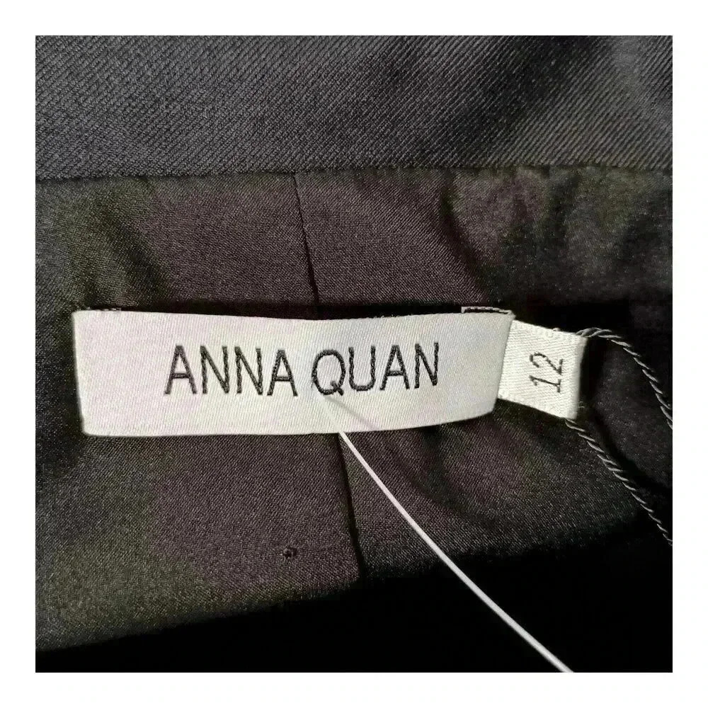 Anna Quan Sybil Vest Top Wool Black Women's 12 - Picture 4 of 8